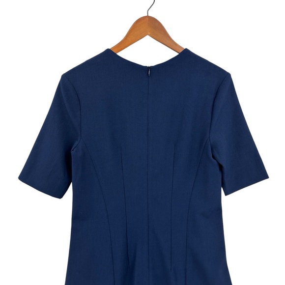 MM LAFLEUR Emily Pocket Dress Work Career Professional Blue - Picture 5 of 7